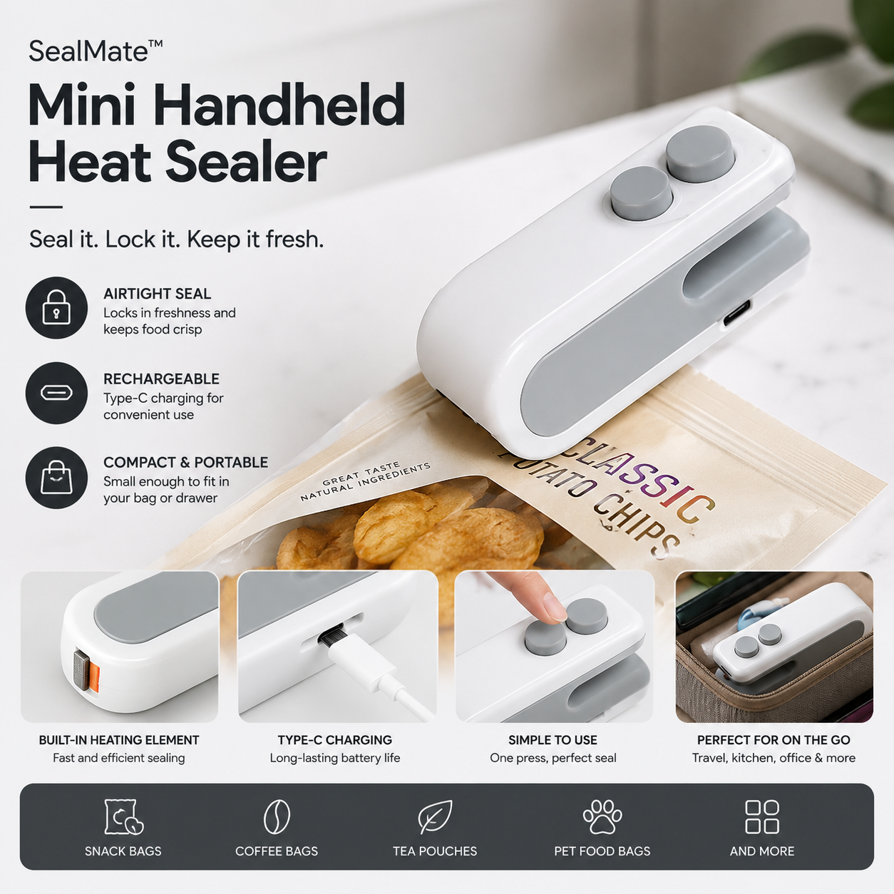 FreshSeal Mini Bag Sealer