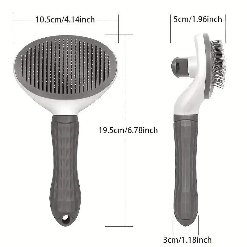 FurEase™ Self-Cleaning Pet Grooming Brush